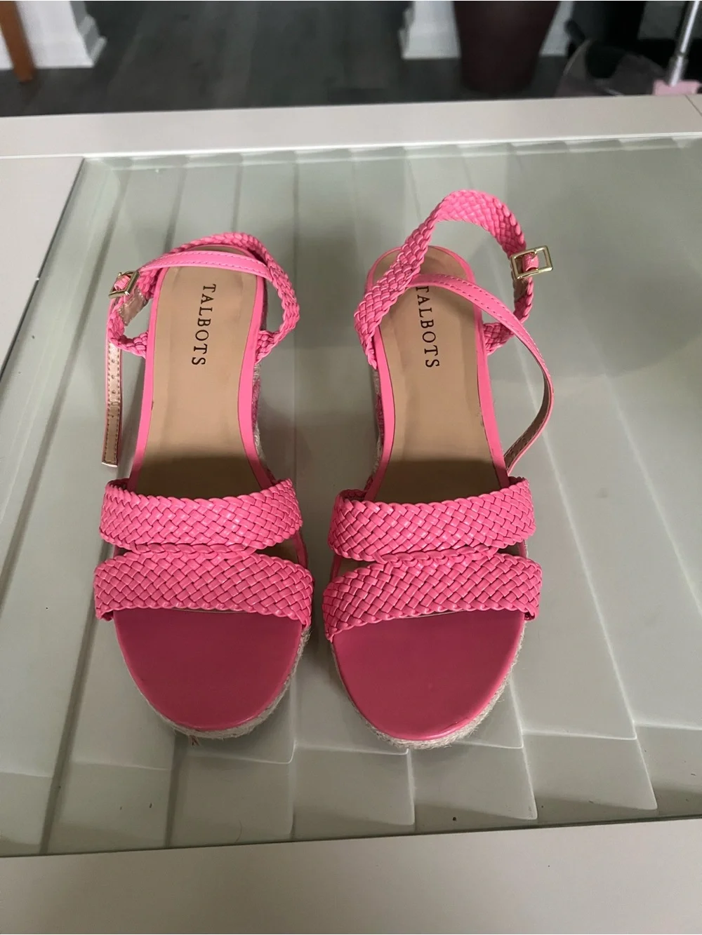 Talbots Woven Espadrille Wedge Sandals